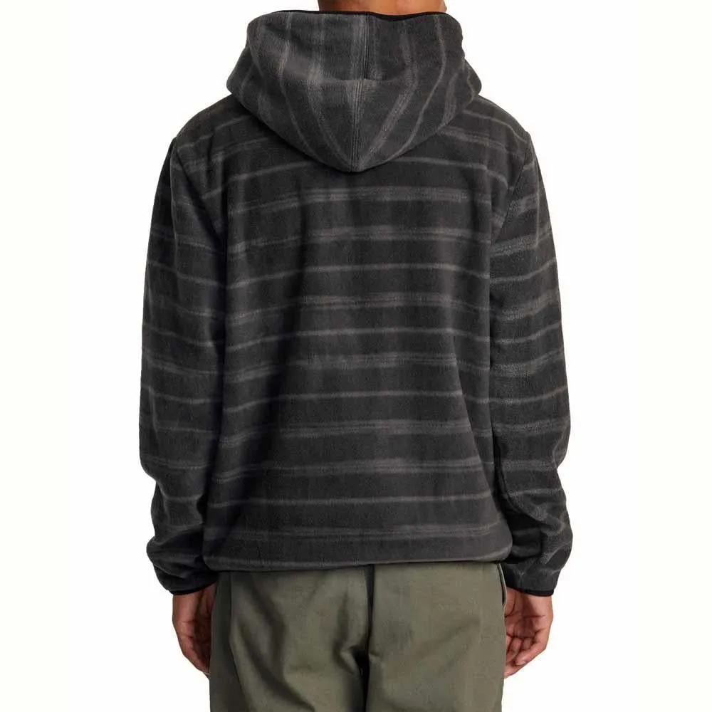 RVCA Hawthorne Hooded Zip Fleece Open Grey