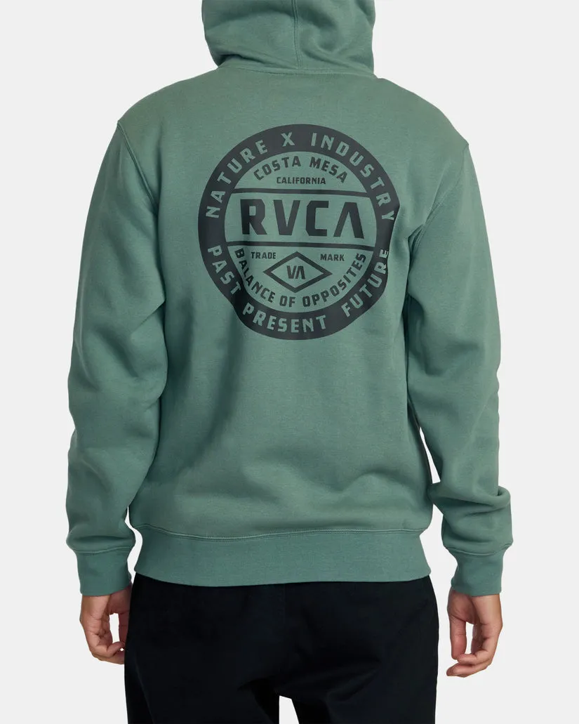RVCA SEALED ZIP-UP HOODIE - JADE