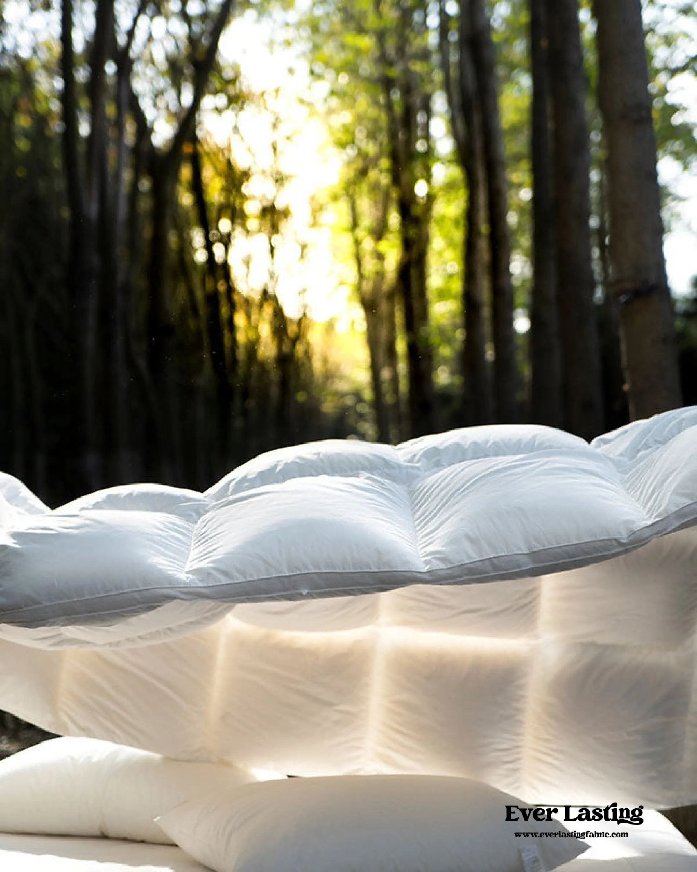 Ultra Fluffy Goose Down Duvet Insert Comforter / Purple