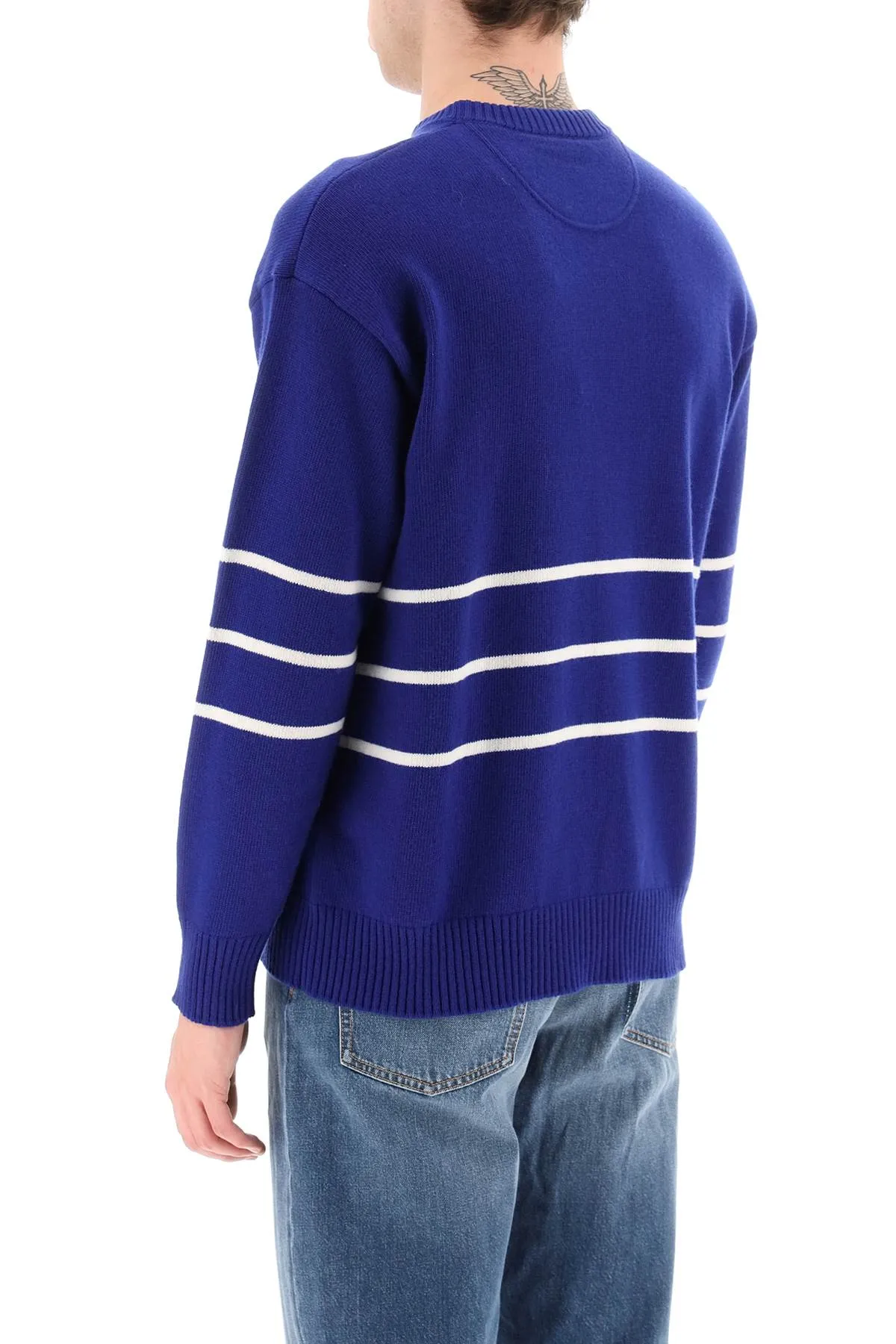 Valentino Pullover With Jacquard Lettering Logo