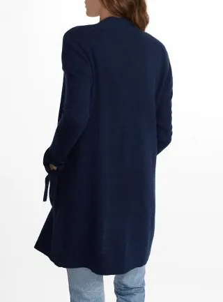 White   Warren - Tie Cuff Cardigan Admiral Heather