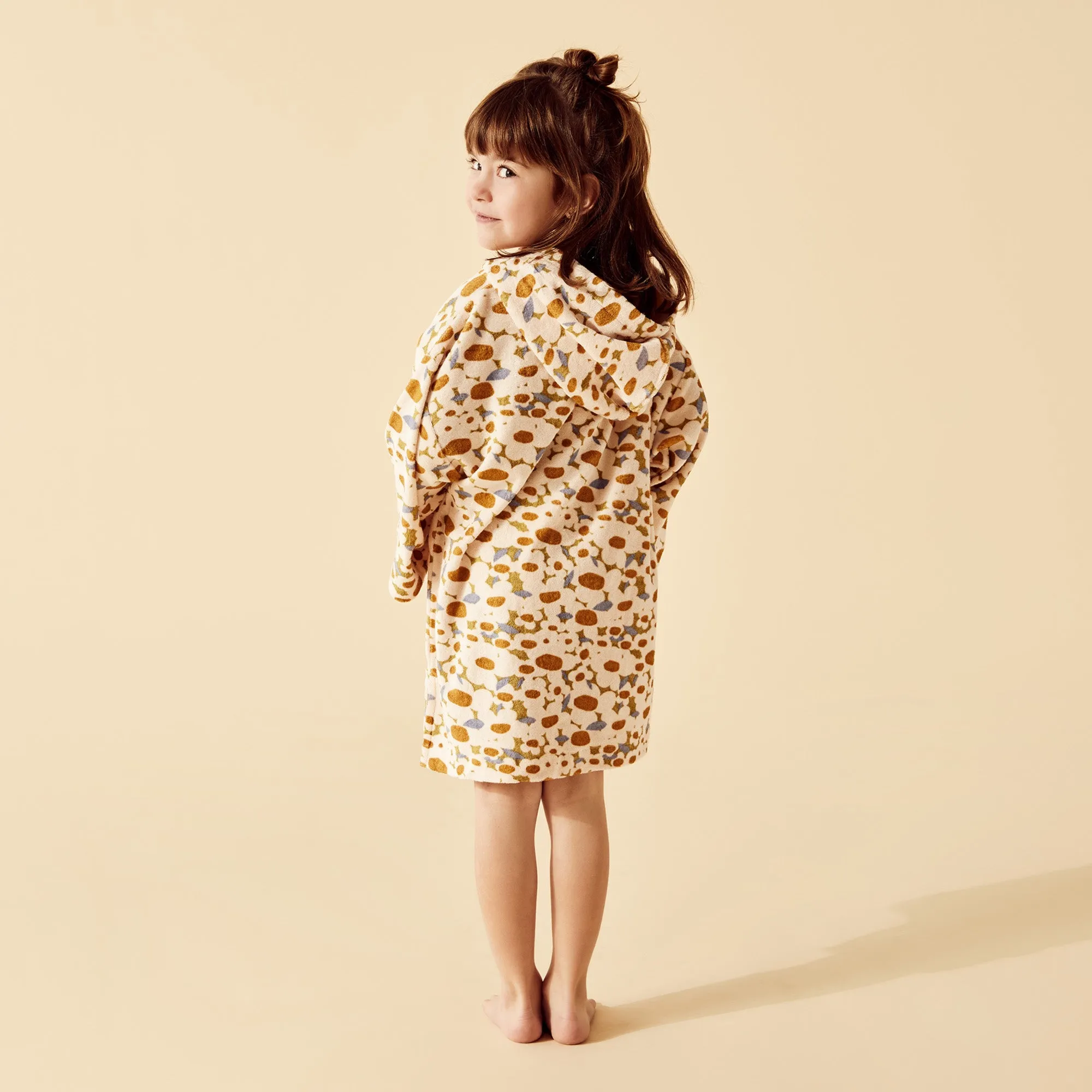 Wilson and Frenchy Flower Burst Organic Terry Hooded Towel
