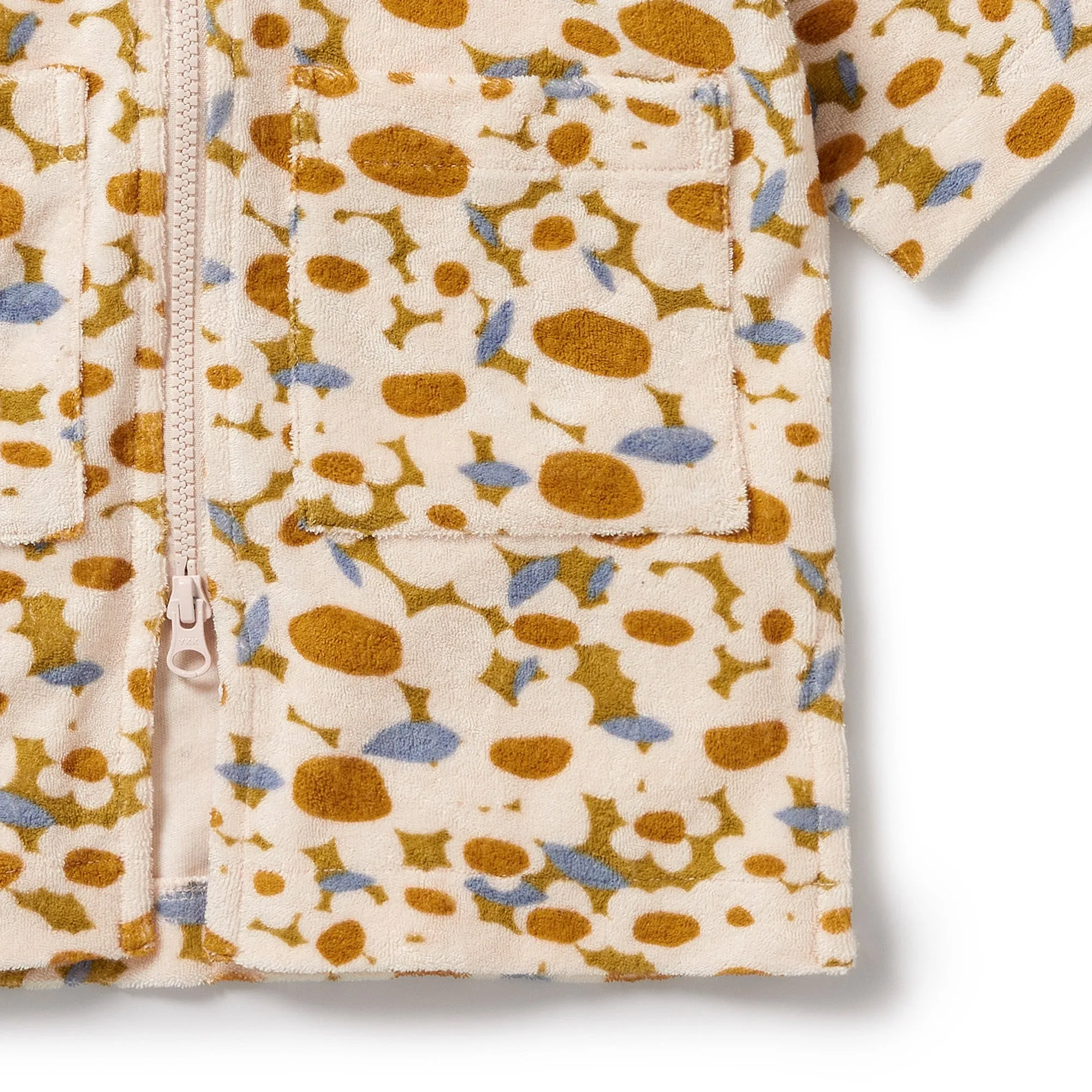 Wilson and Frenchy Flower Burst Organic Terry Hooded Towel
