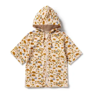 Wilson and Frenchy Flower Burst Organic Terry Hooded Towel