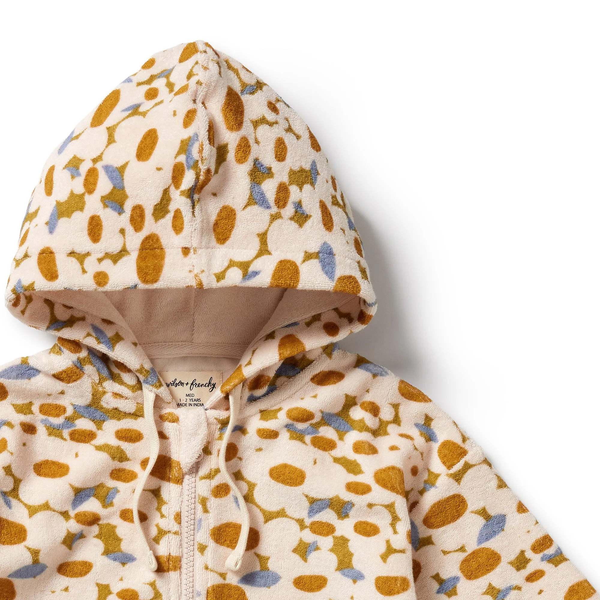 Wilson and Frenchy Flower Burst Organic Terry Hooded Towel