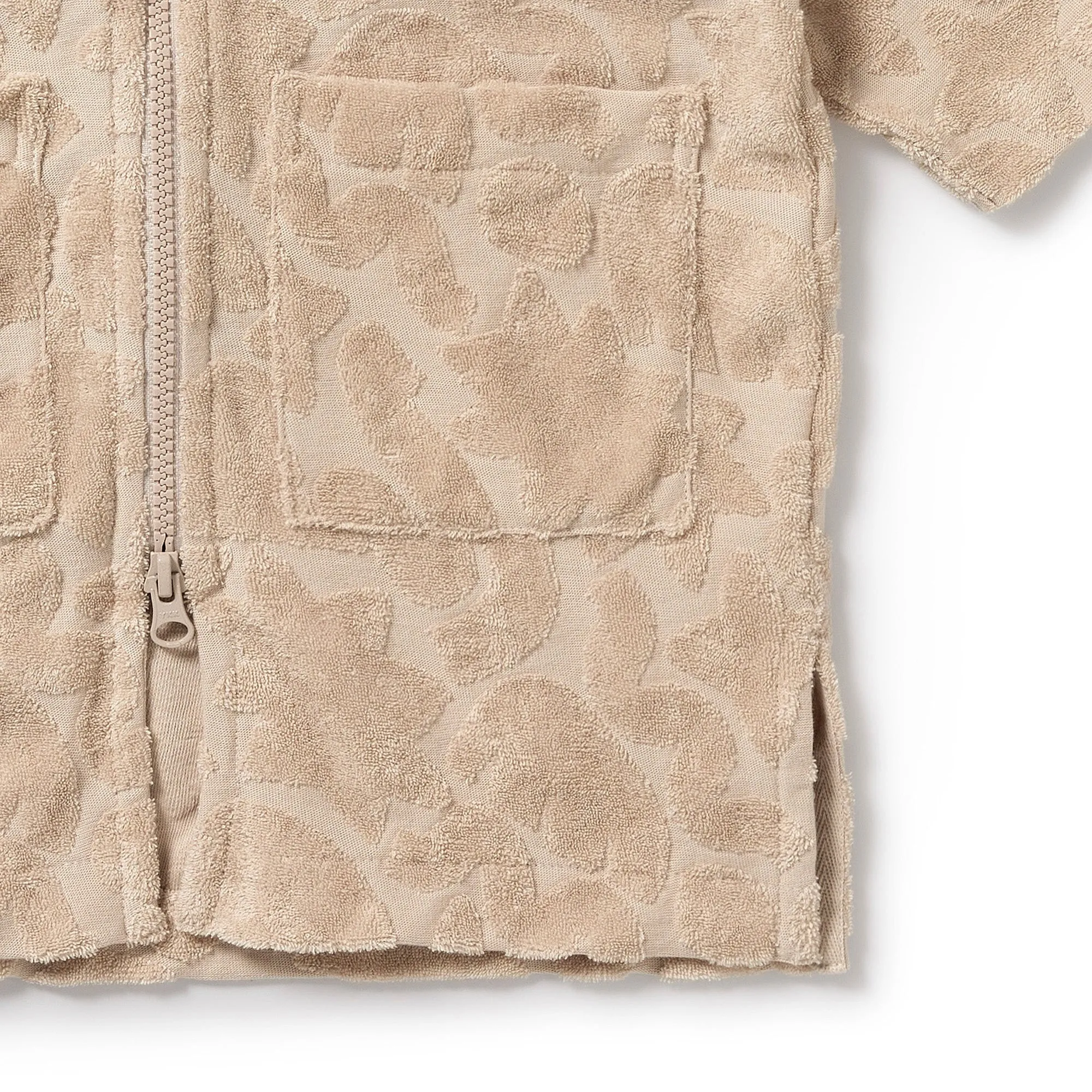 Wilson and Frenchy Pattern Play Organic Terry Hooded Towel