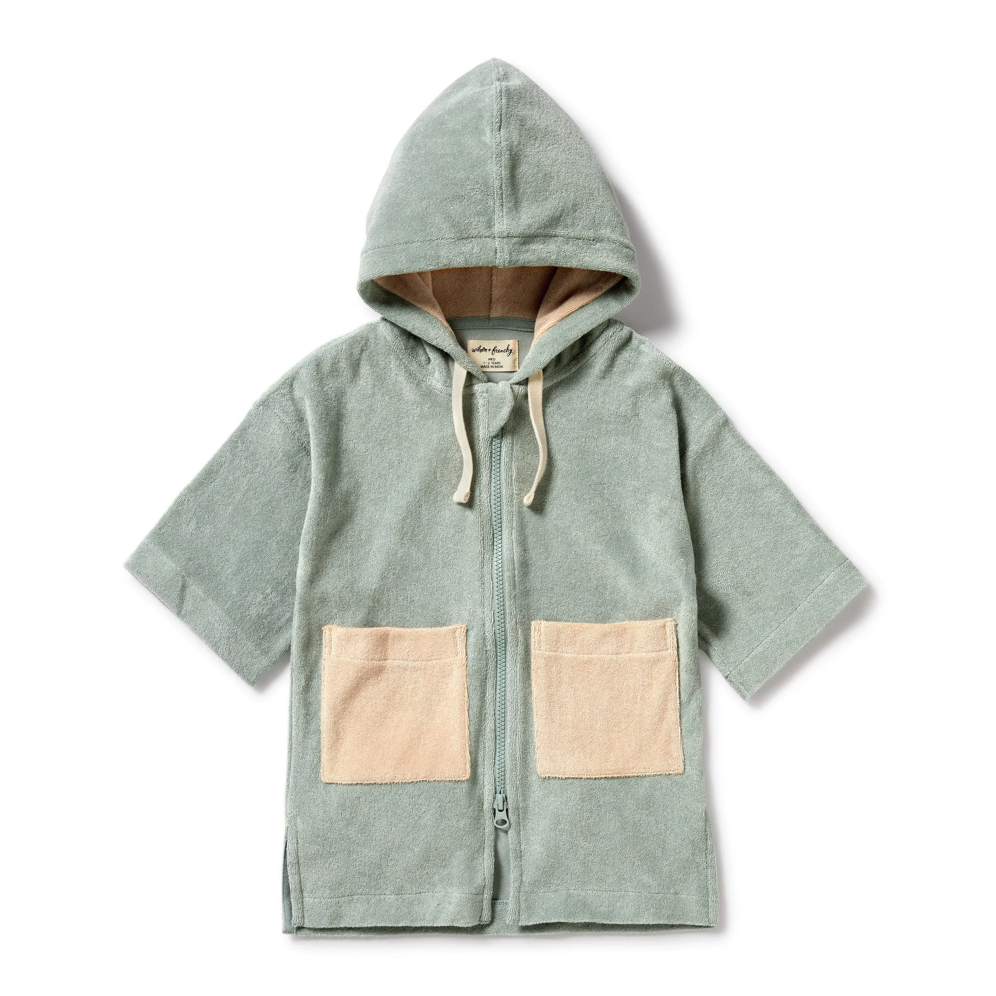 Wilson and Frenchy Pistachio Organic Terry Hooded Towel