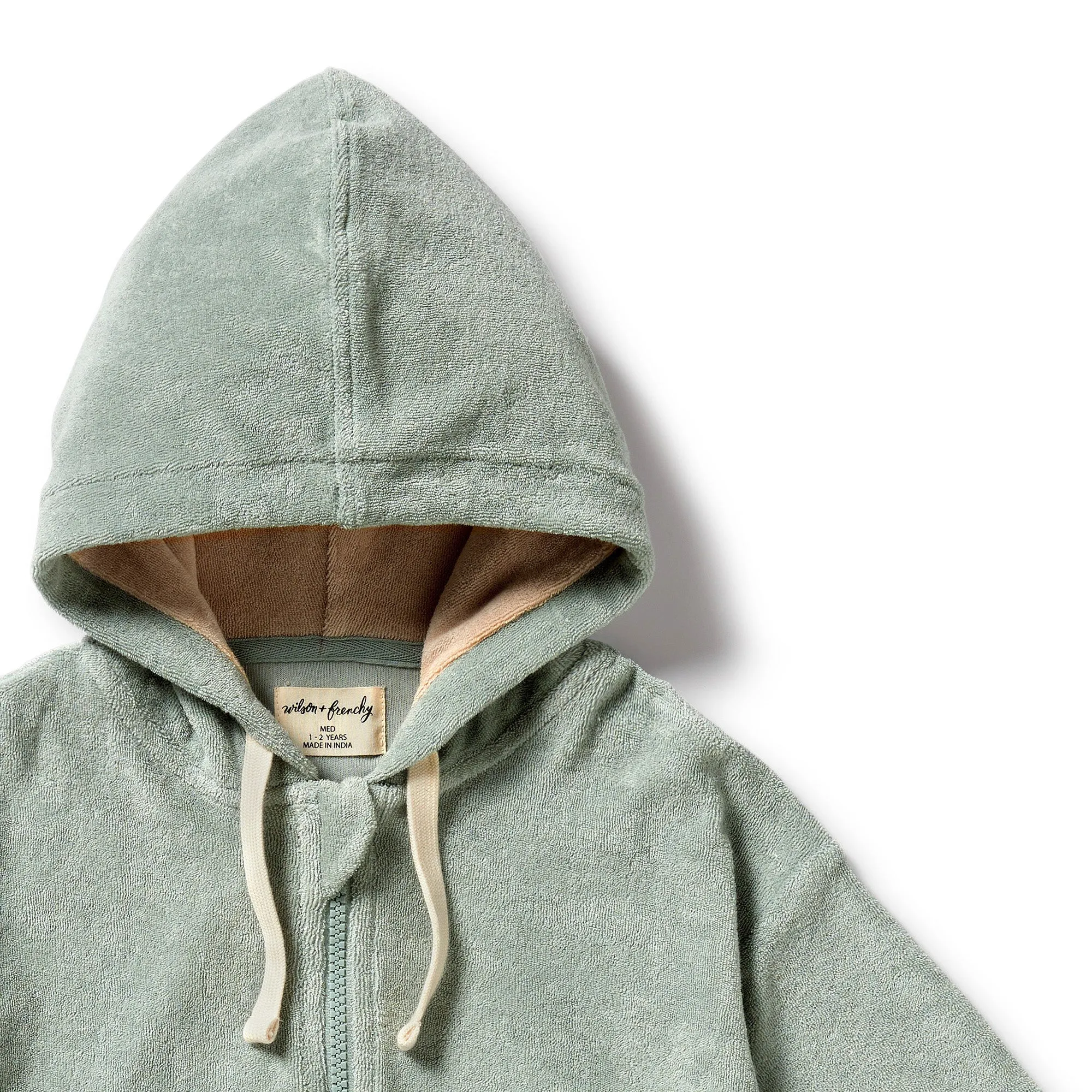 Wilson and Frenchy Pistachio Organic Terry Hooded Towel