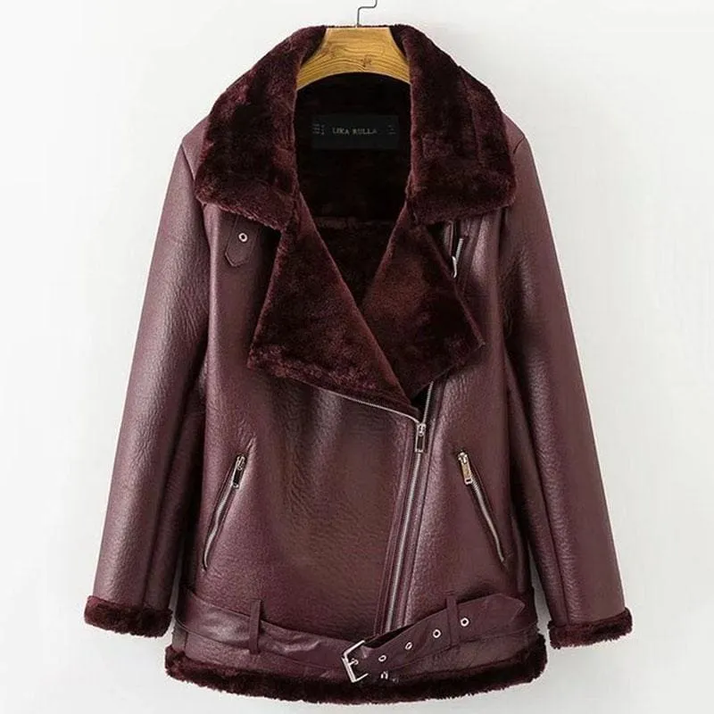 Winter Casual Black Going out Winter Short Fur Coats