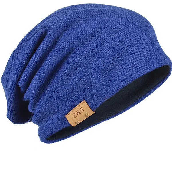 Women Jersey Long Slouch Beanie Hats B010